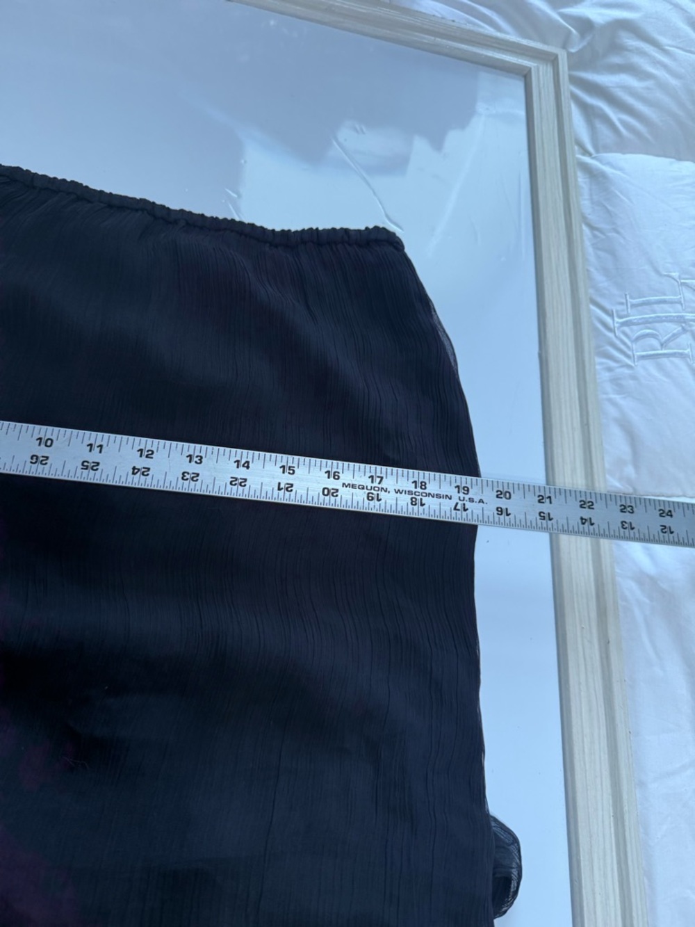 J. Crew Black Sheer Midi Skirt - Picture 10 of 12